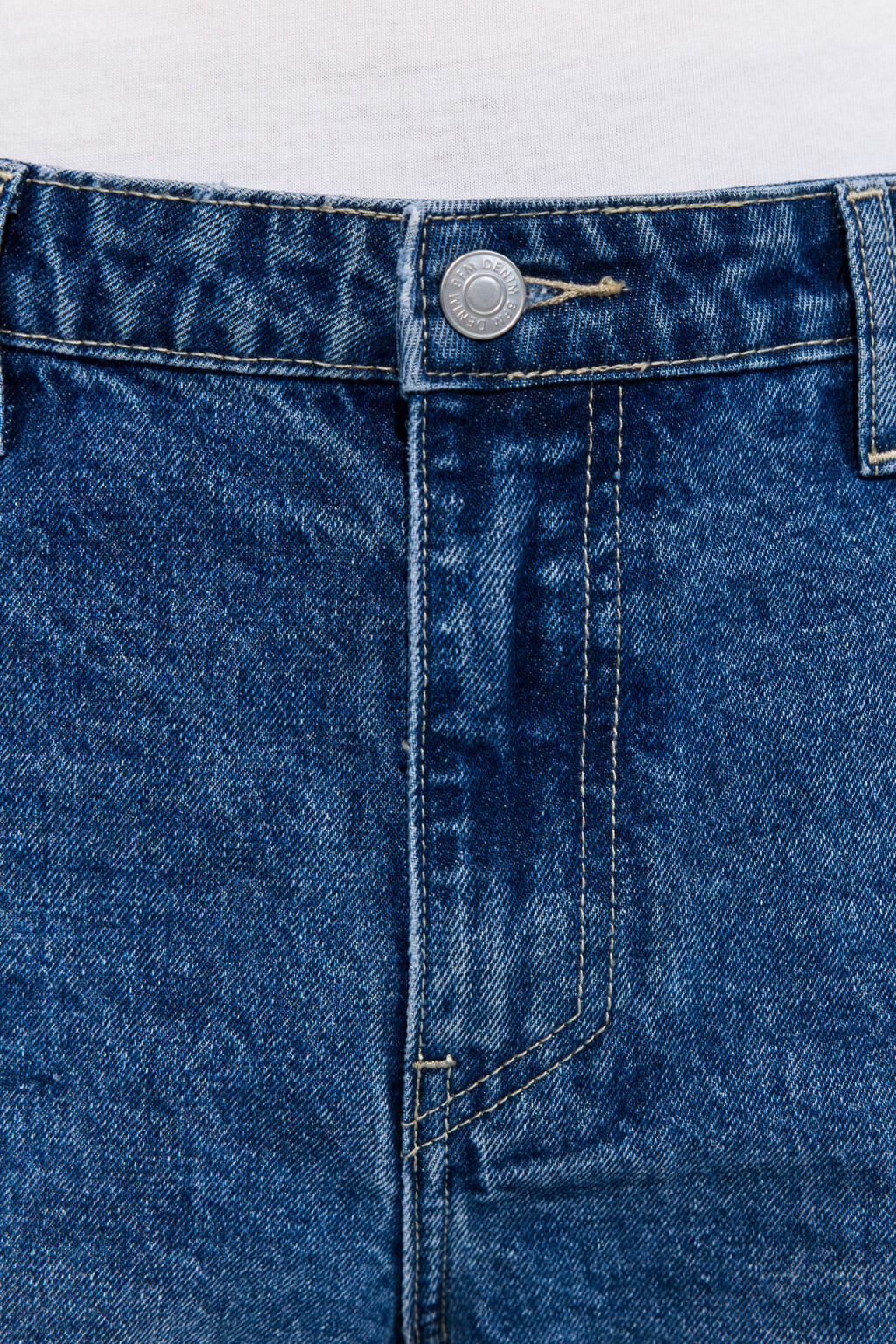 Джинсы tapered зауженные со средней посадкой - цвет голубой - 5