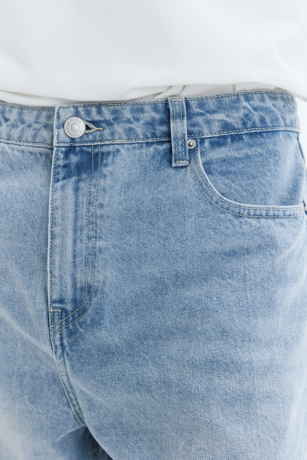 Джинсы tapered fit зауженные со средней посадкой - цвет голубой - 6