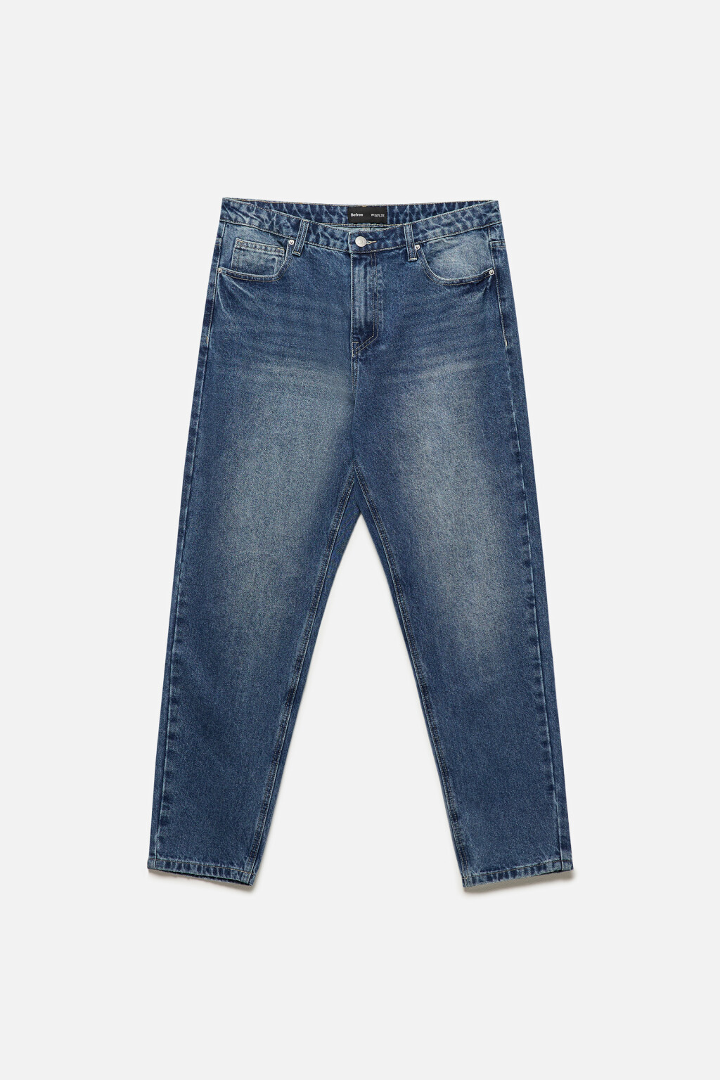 Джинсы tapered fit зауженные со средней посадкой - цвет голубой - 8