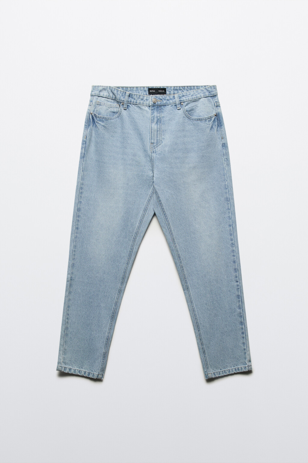 Джинсы tapered fit зауженные - цвет голубой - 8