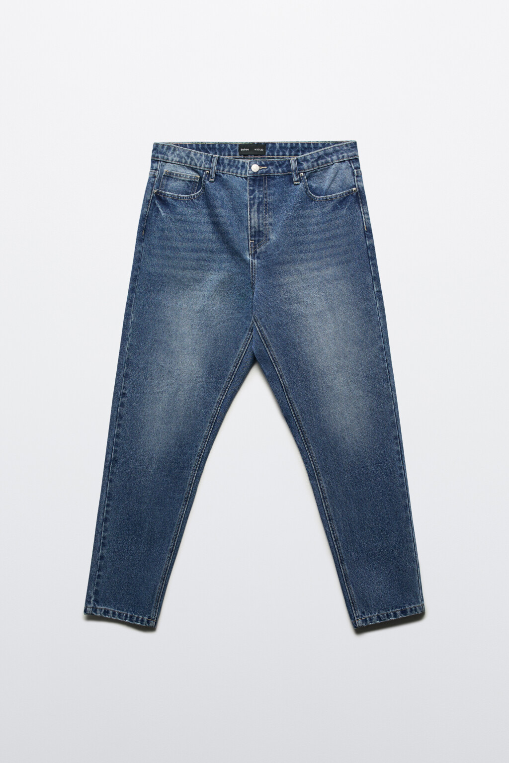 Джинсы tapered fit зауженные - цвет голубой - 7