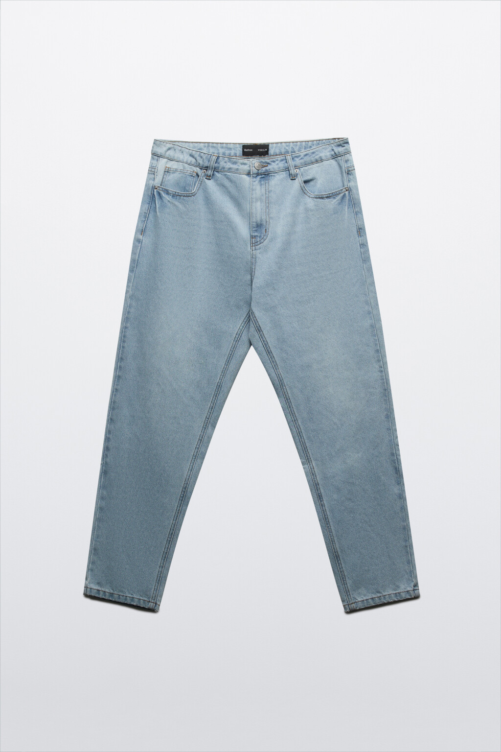 Джинсы зауженные со средней посадкой - цвет голубой - 7