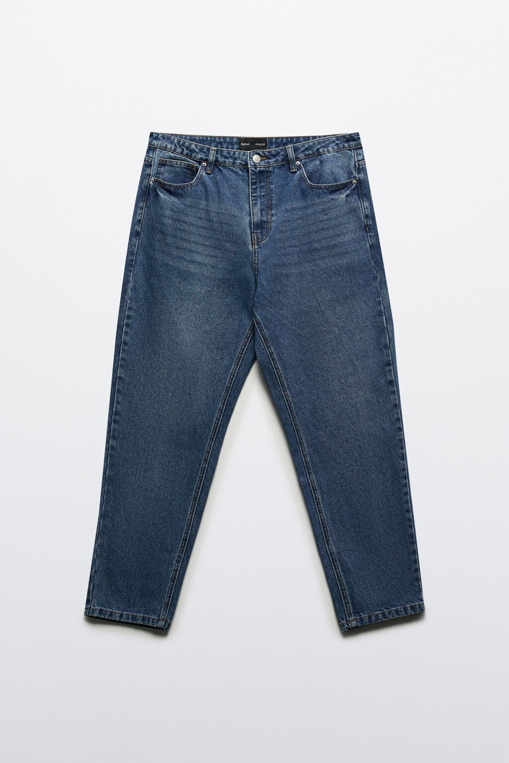 Джинсы зауженные со средней посадкой - цвет голубой - 7