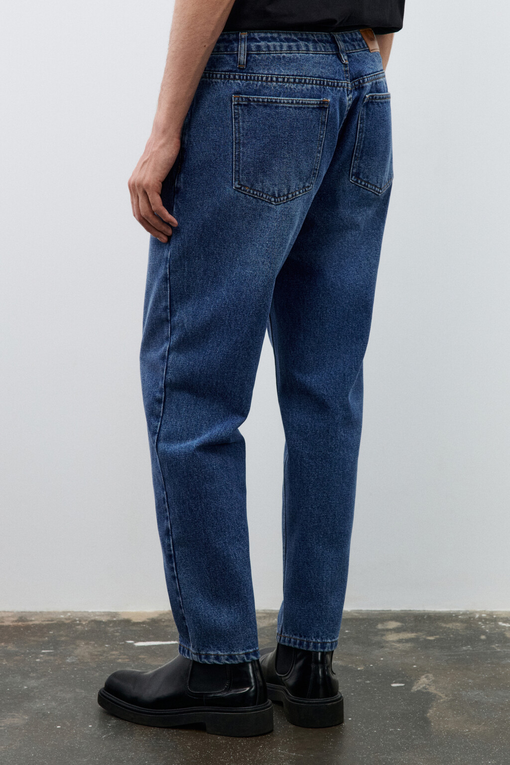 Джинсы зауженные базовые - цвет голубой - 3