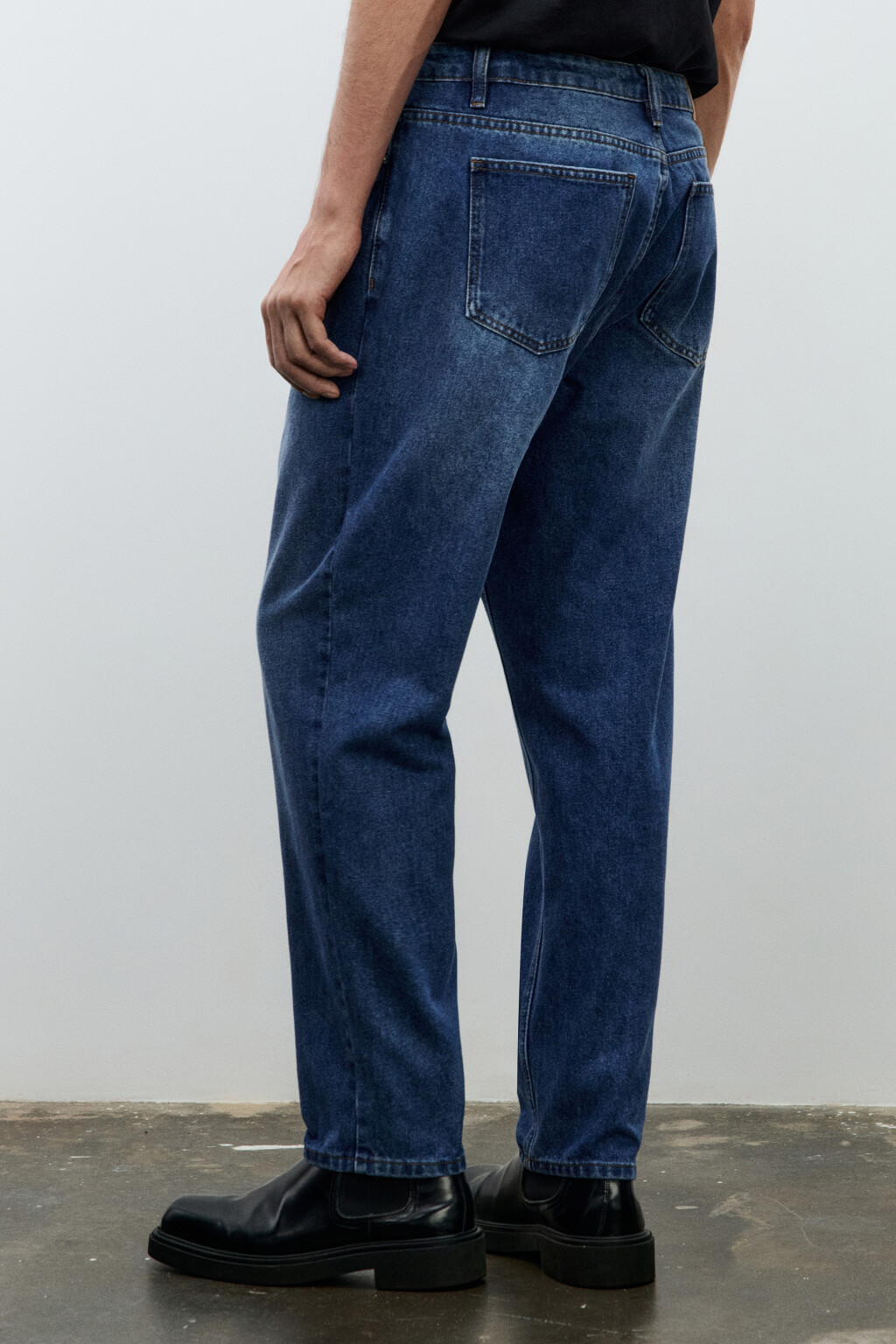 Джинсы зауженные базовые - цвет голубой - 3