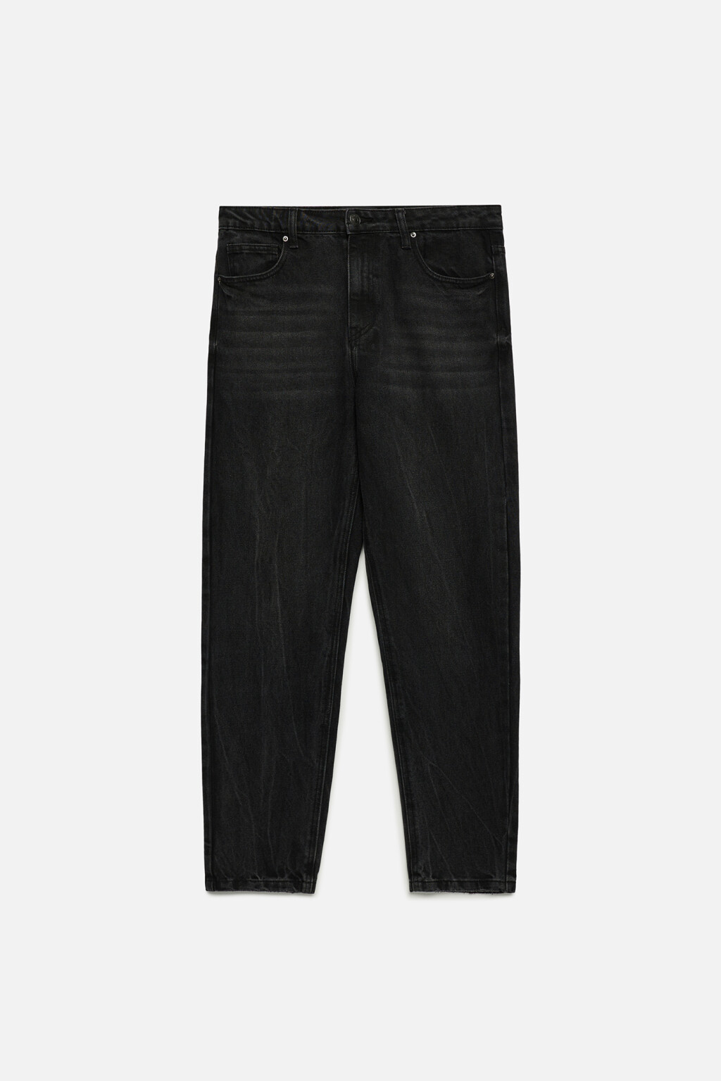 Джинсы tapered зауженные базовые со средней посадкой - цвет серый - 7