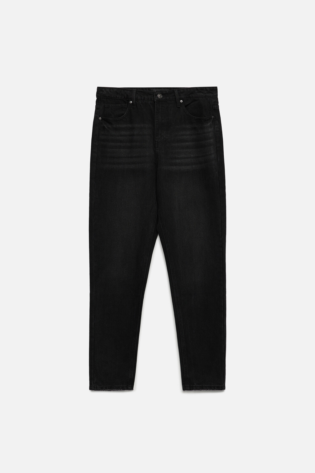 Джинсы tapered зауженные базовые со средней посадкой - цвет серый - 7