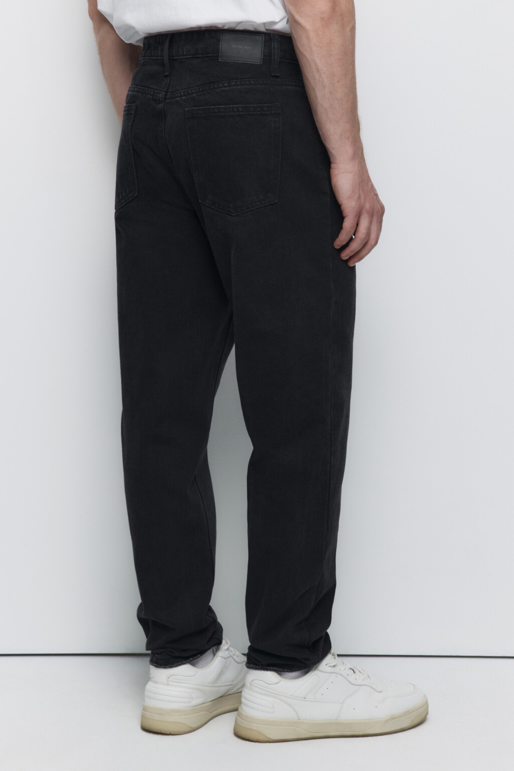 Джинсы tapered зауженные базовые со средней посадкой - цвет серый - 3