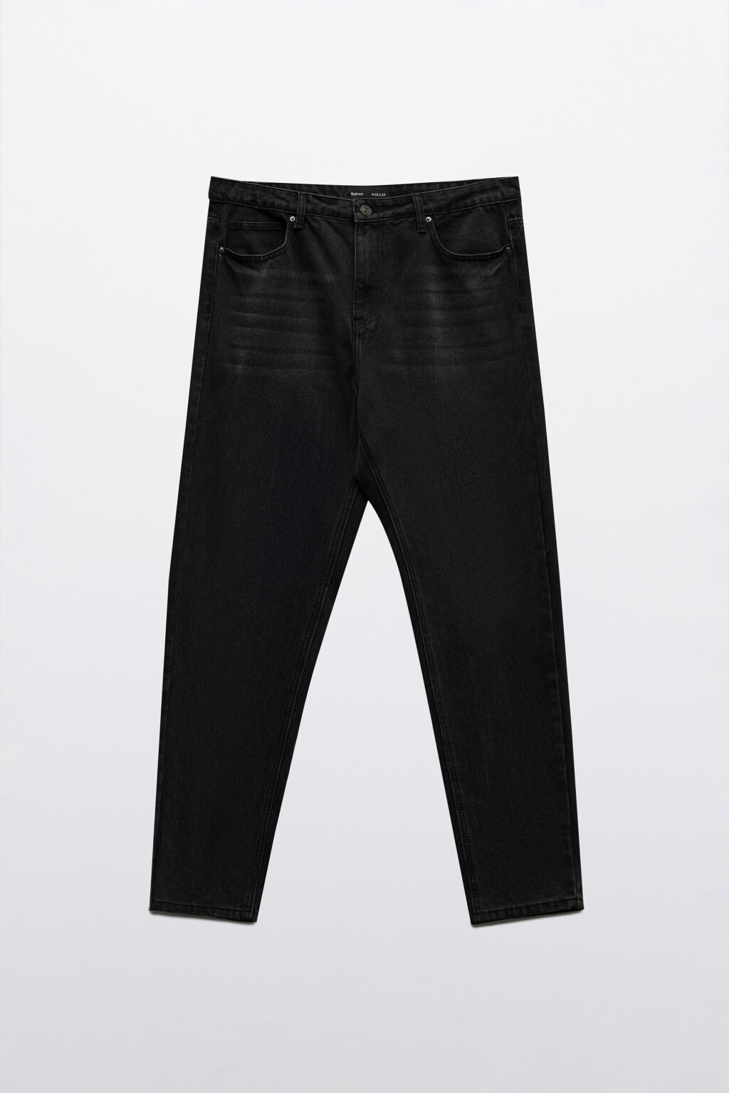 Джинсы tapered зауженные со средней посадкой - цвет черный - 7