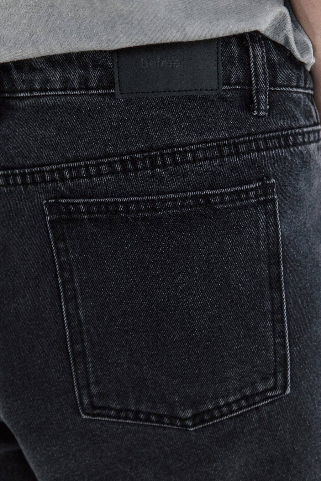 Джинсы tapered fit зауженные со средней посадкой - цвет серый - 7