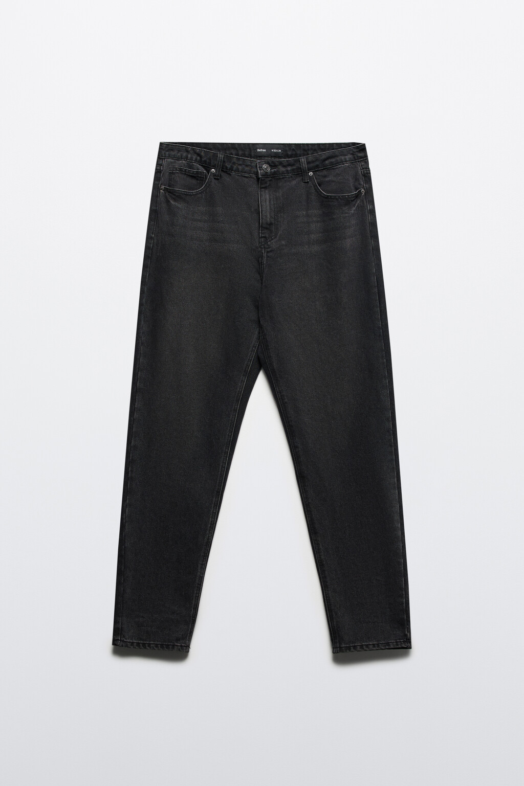 Джинсы tapered fit зауженные со средней посадкой - цвет черный - 8