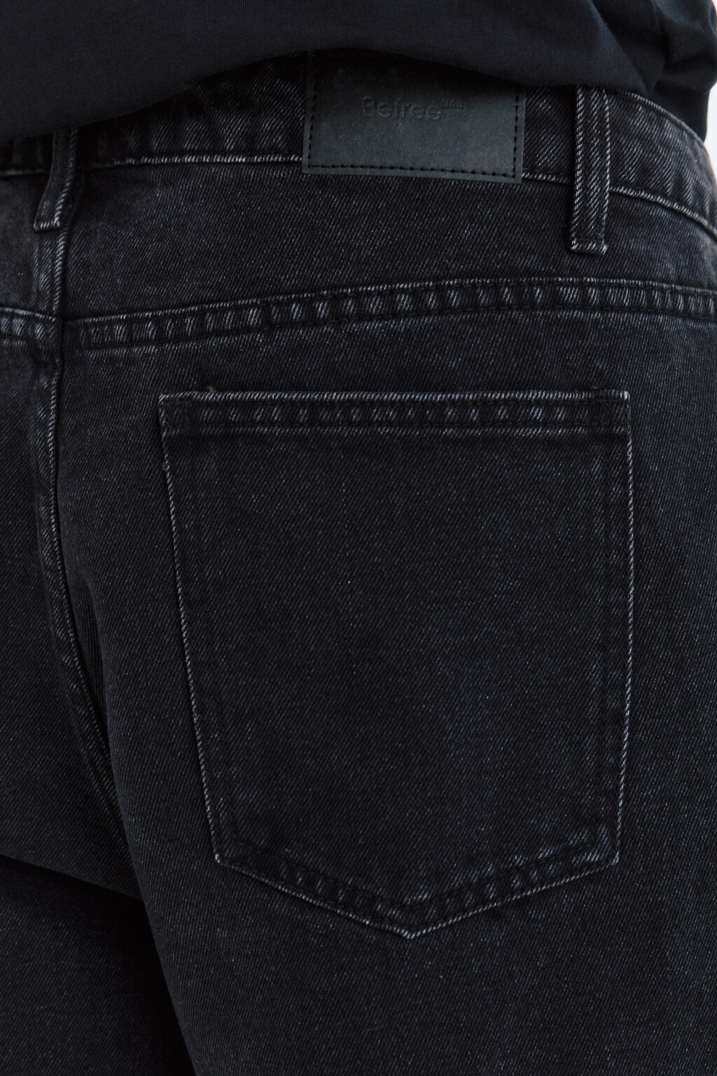 Джинсы tapered fit зауженные со средней посадкой - цвет черный - 6