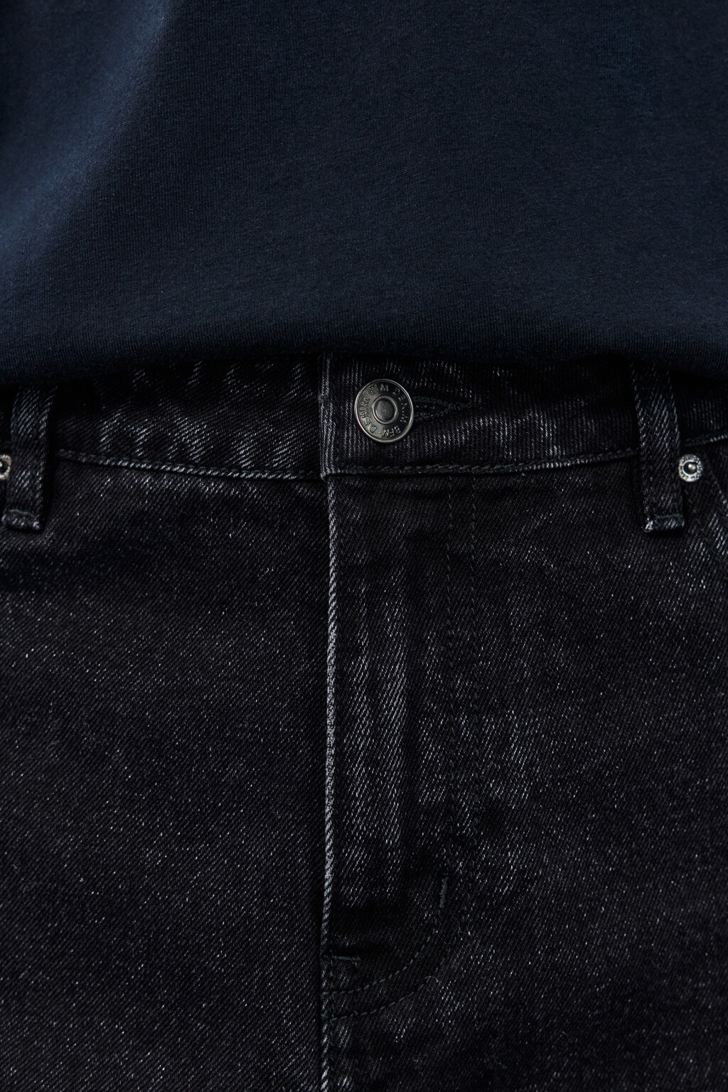 Джинсы зауженные базовые - цвет черный - 5