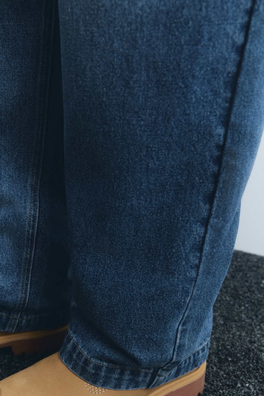 Джинсы широкие со средней посадкой - цвет голубой - 7