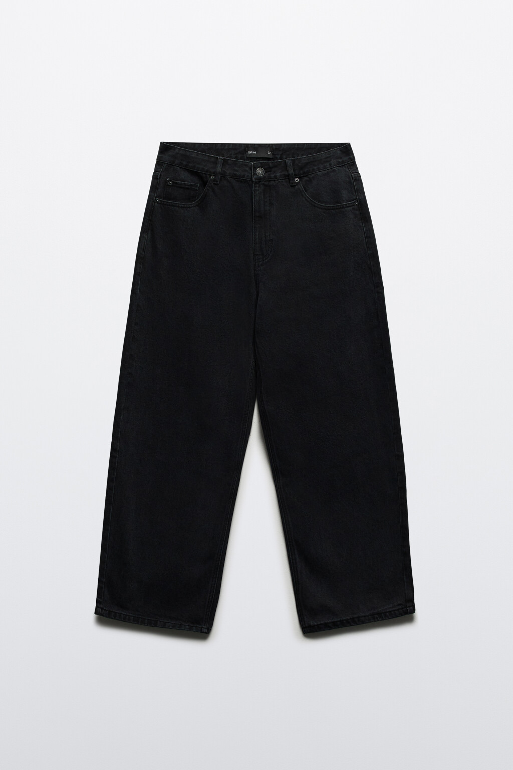 Джинсы широкие базовые - цвет черный - 7