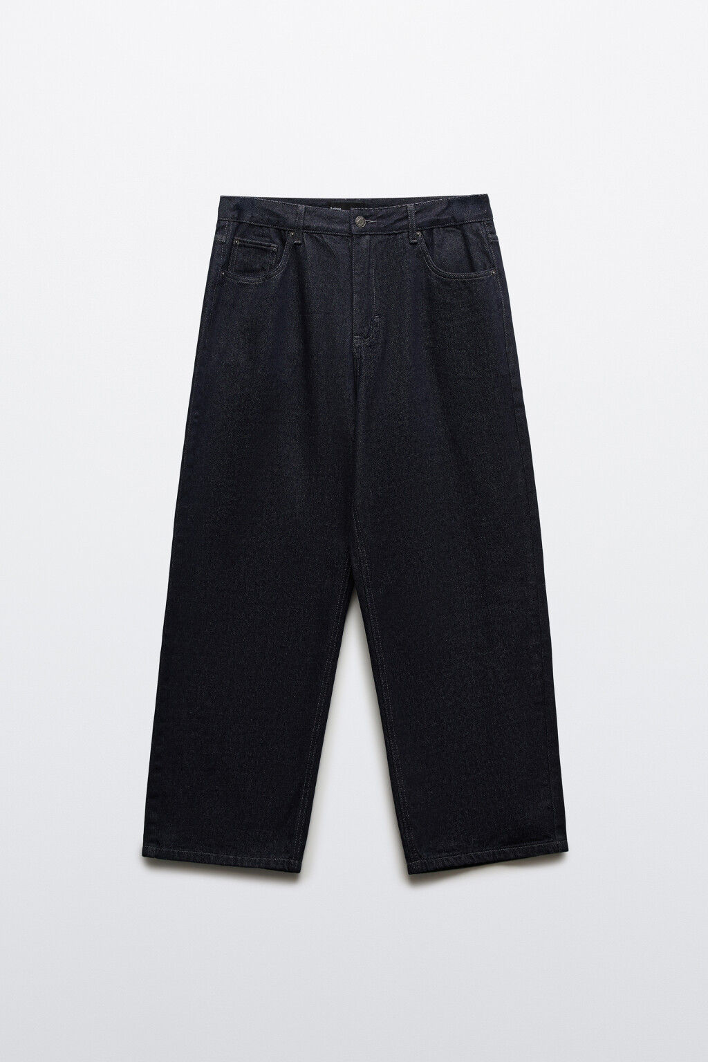 Джинсы wide leg широкие базовые - цвет синий - 1