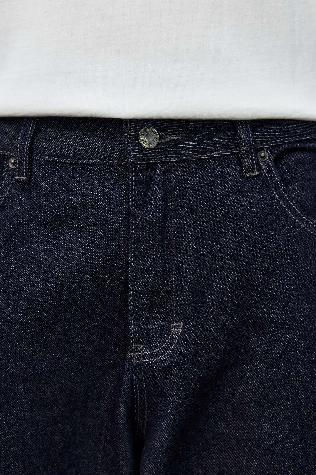 Джинсы wide leg широкие базовые - цвет синий - 7