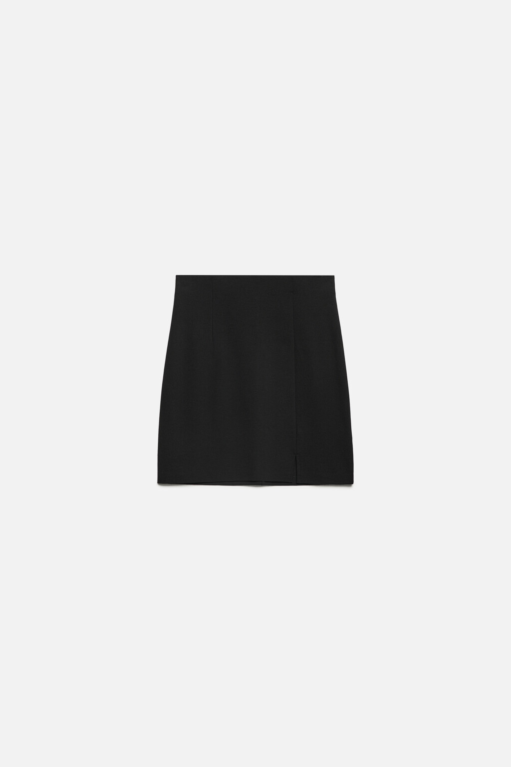 Юбка-карандаш мини с разрезом на бедре - цвет черный - 8