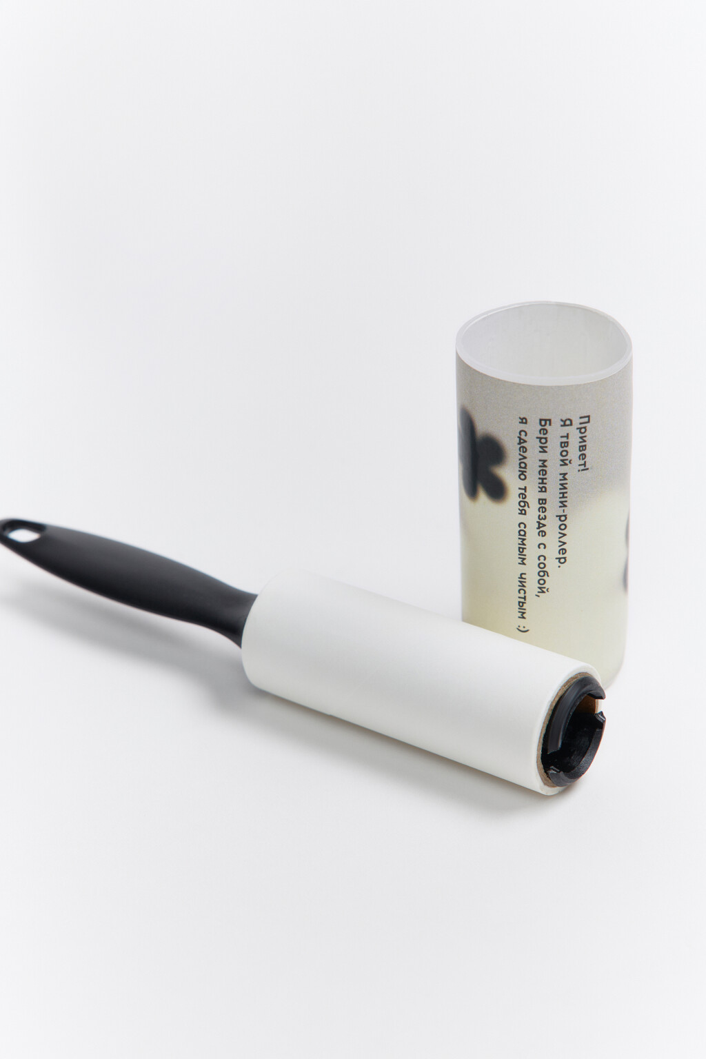 Ролик для одежды липкий компактный - цвет черный - 2