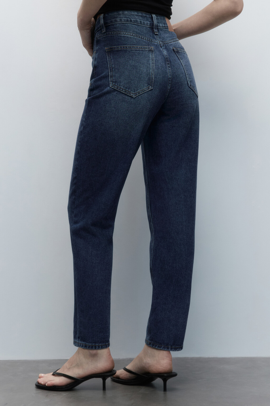 Джинсы mom's с высокой посадкой - цвет голубой - 4