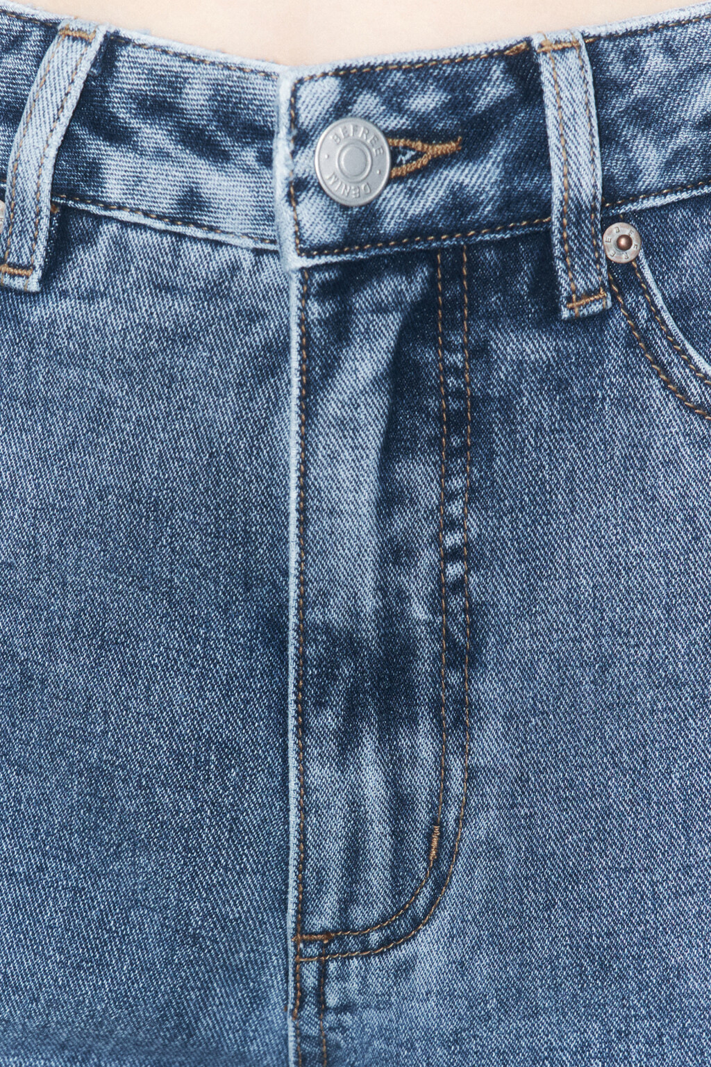 Джинсы mom fit с высокой посадкой - цвет голубой - 5