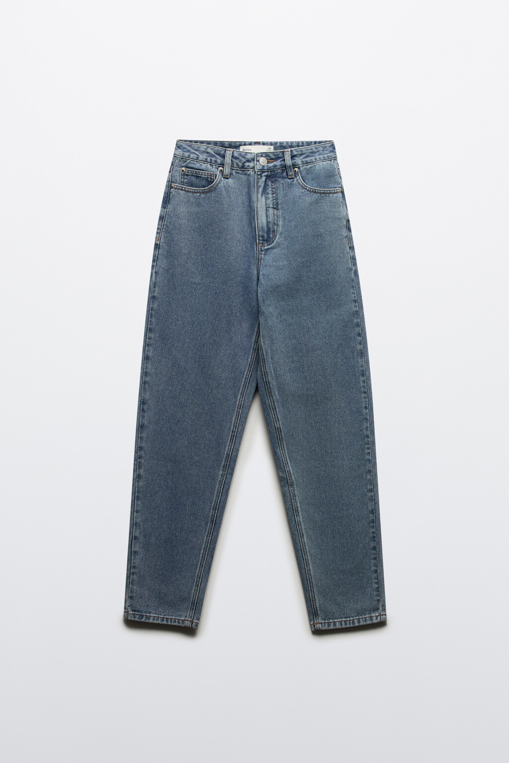 Джинсы mom fit с высокой посадкой - цвет голубой - 7