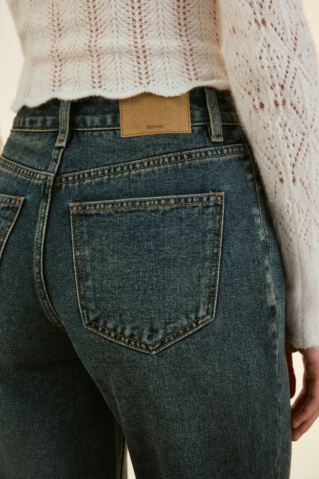 Джинсы mom fit с высокой посадкой - цвет темный тинт - 7