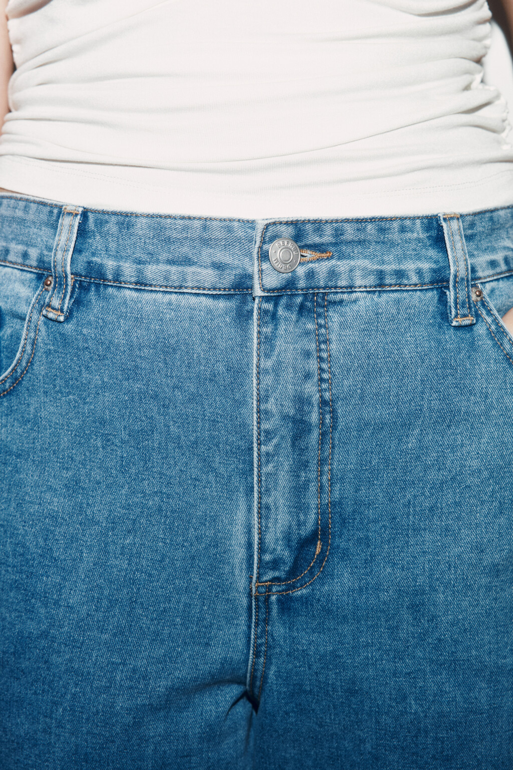 Джинсы mom fit с высокой посадкой - цвет голубой - 5