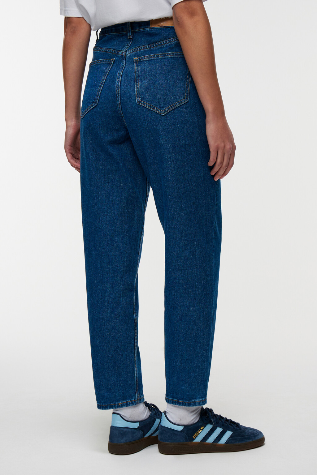 Джинсы MOM классические с высокой посадкой - цвет голубой - 3