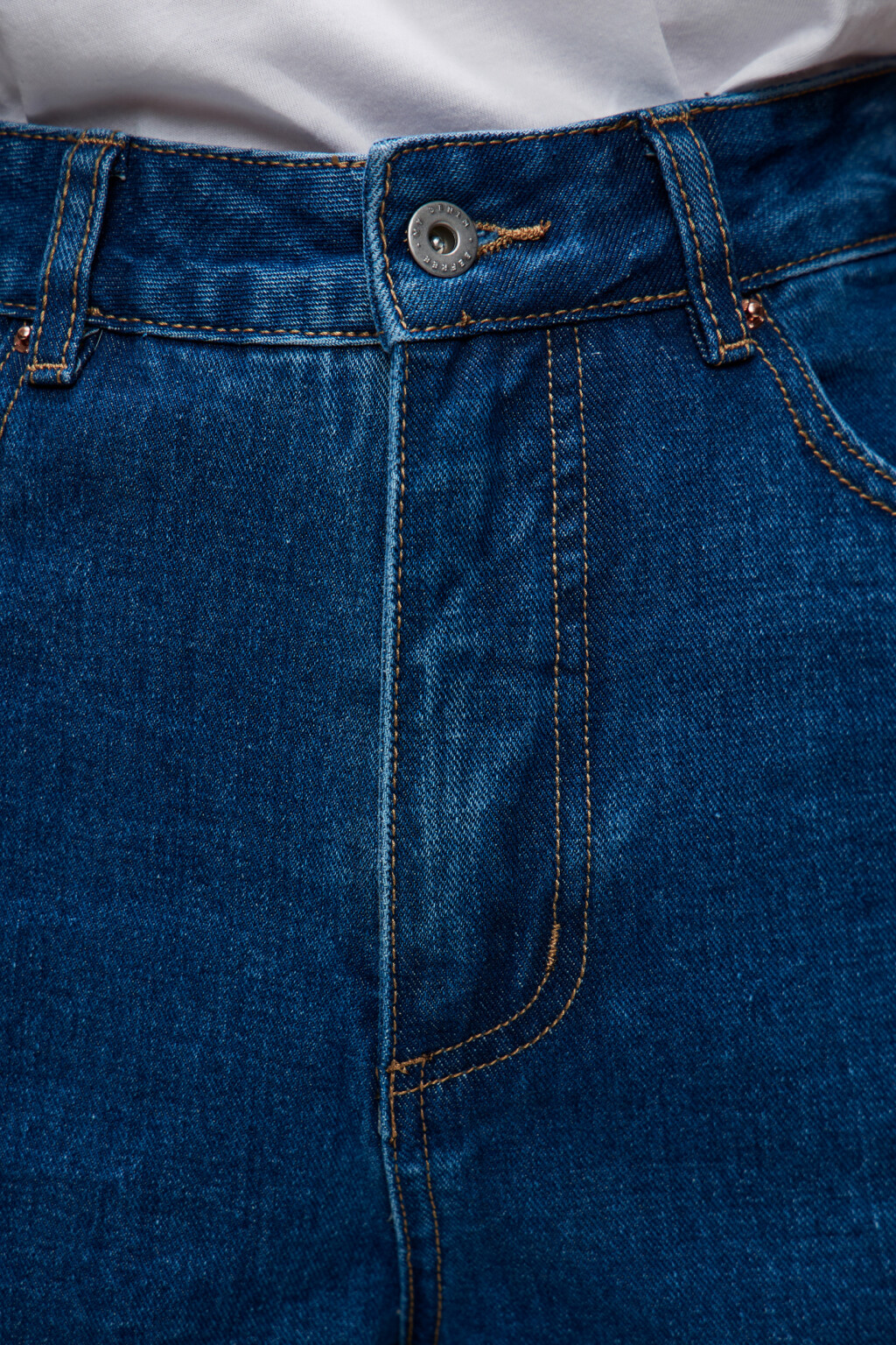 Джинсы MOM классические с высокой посадкой - цвет голубой - 5