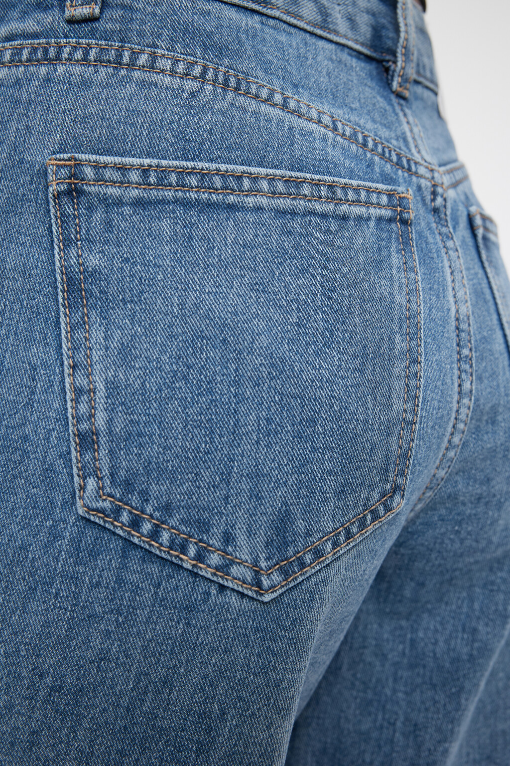 Джинсы MOM классические с высокой посадкой - цвет голубой - 6