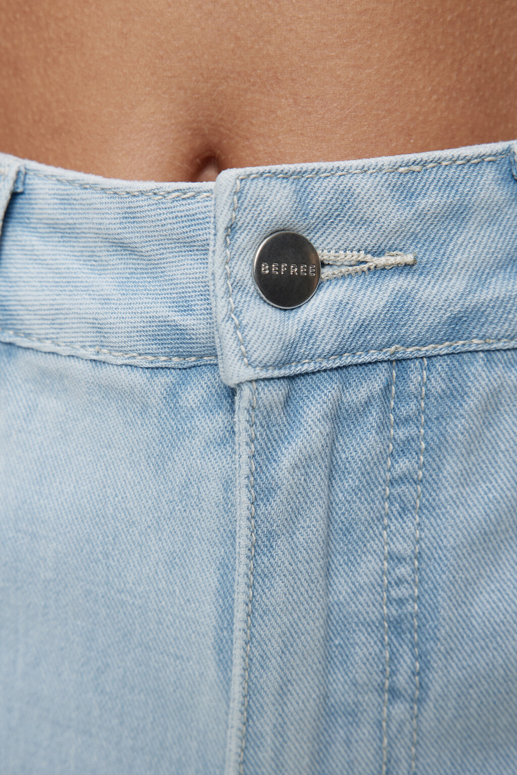 Джинсы MOM базовые с высокой посадкой - цвет голубой - 5