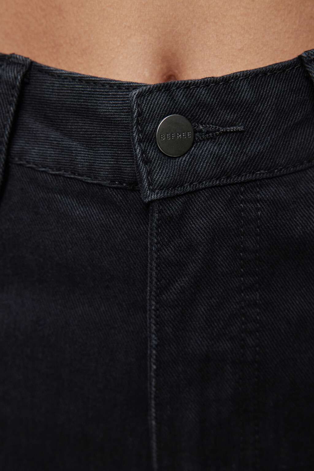 Джинсы MOM базовые с высокой посадкой - цвет черный - 5