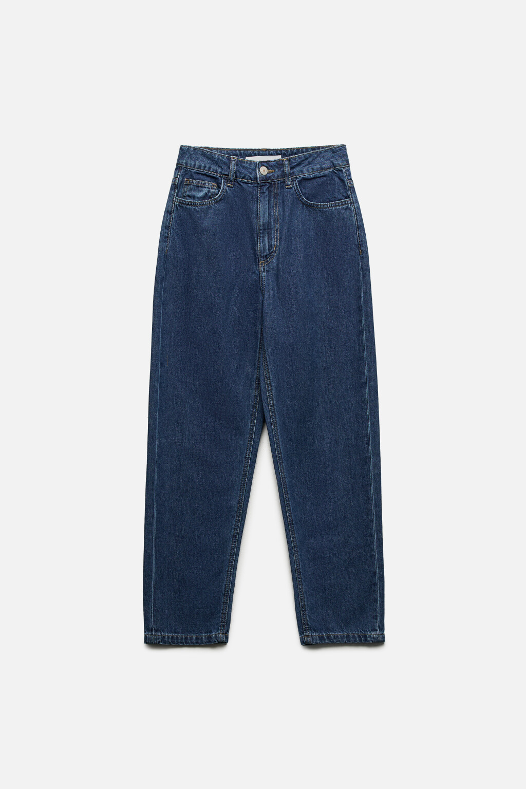 Джинсы mom укороченные с высокой посадкой - цвет голубой - 7