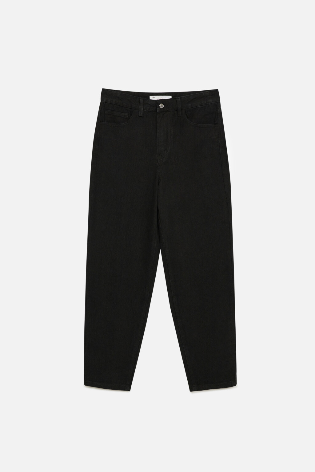 Джинсы mom's укороченные с высокой посадкой - цвет черный - 8