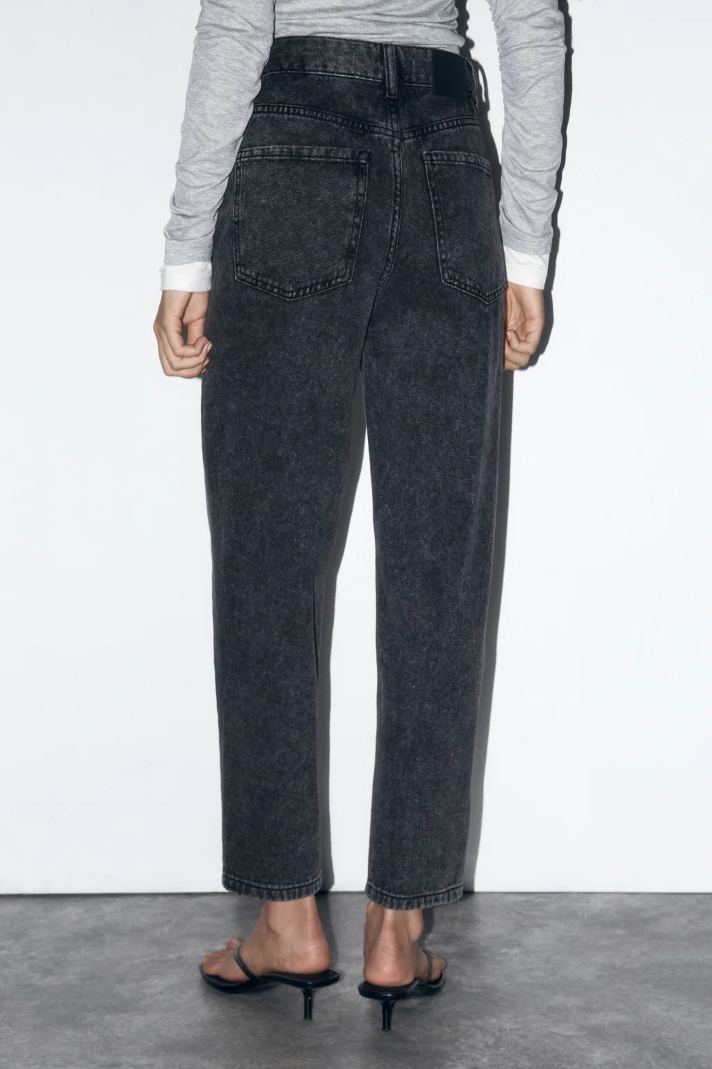 Jeans mom fit neri deals