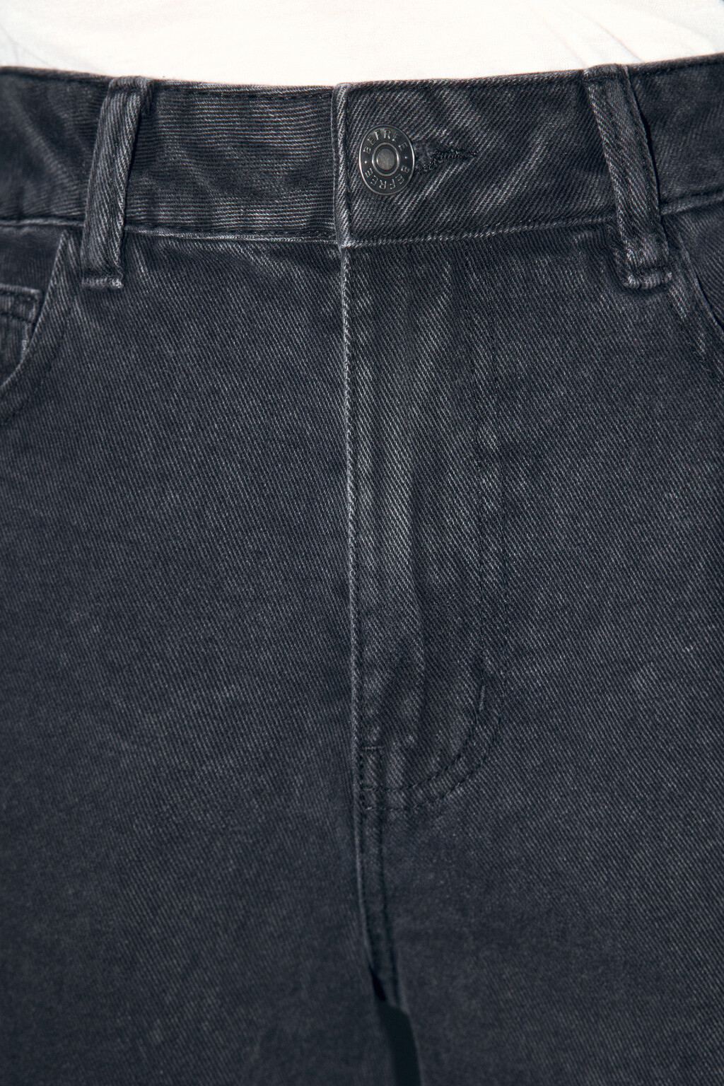 Джинсы mom fit укороченные с высокой посадкой - цвет серый - 6