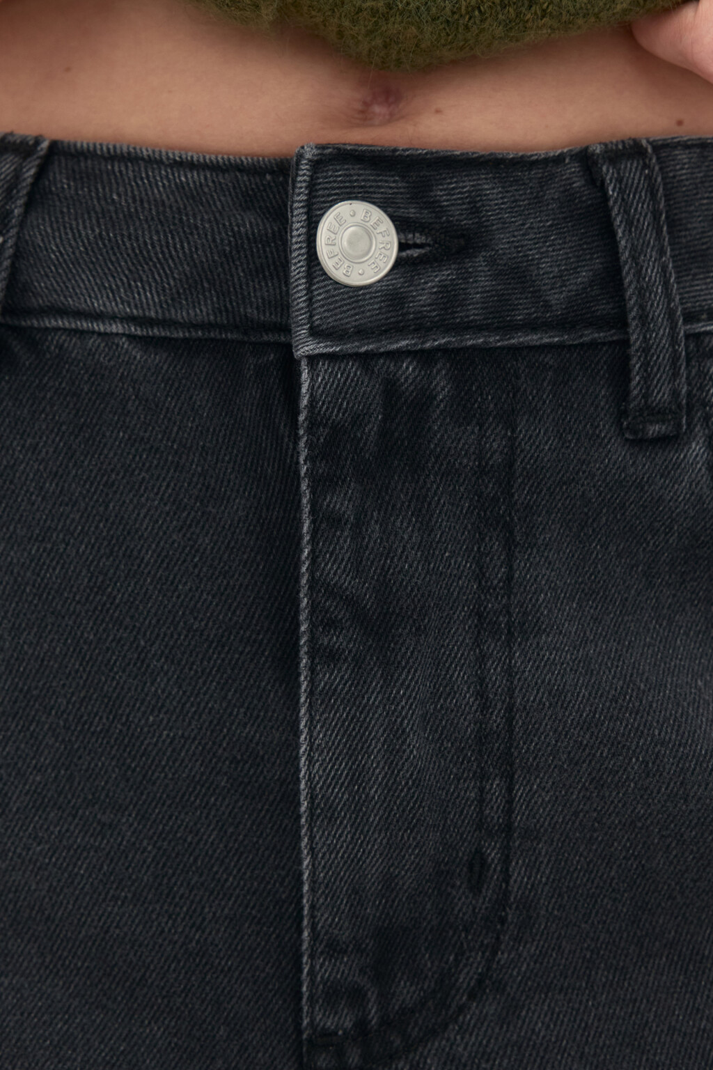 Джинсы mom fit укороченные - цвет серый - 5