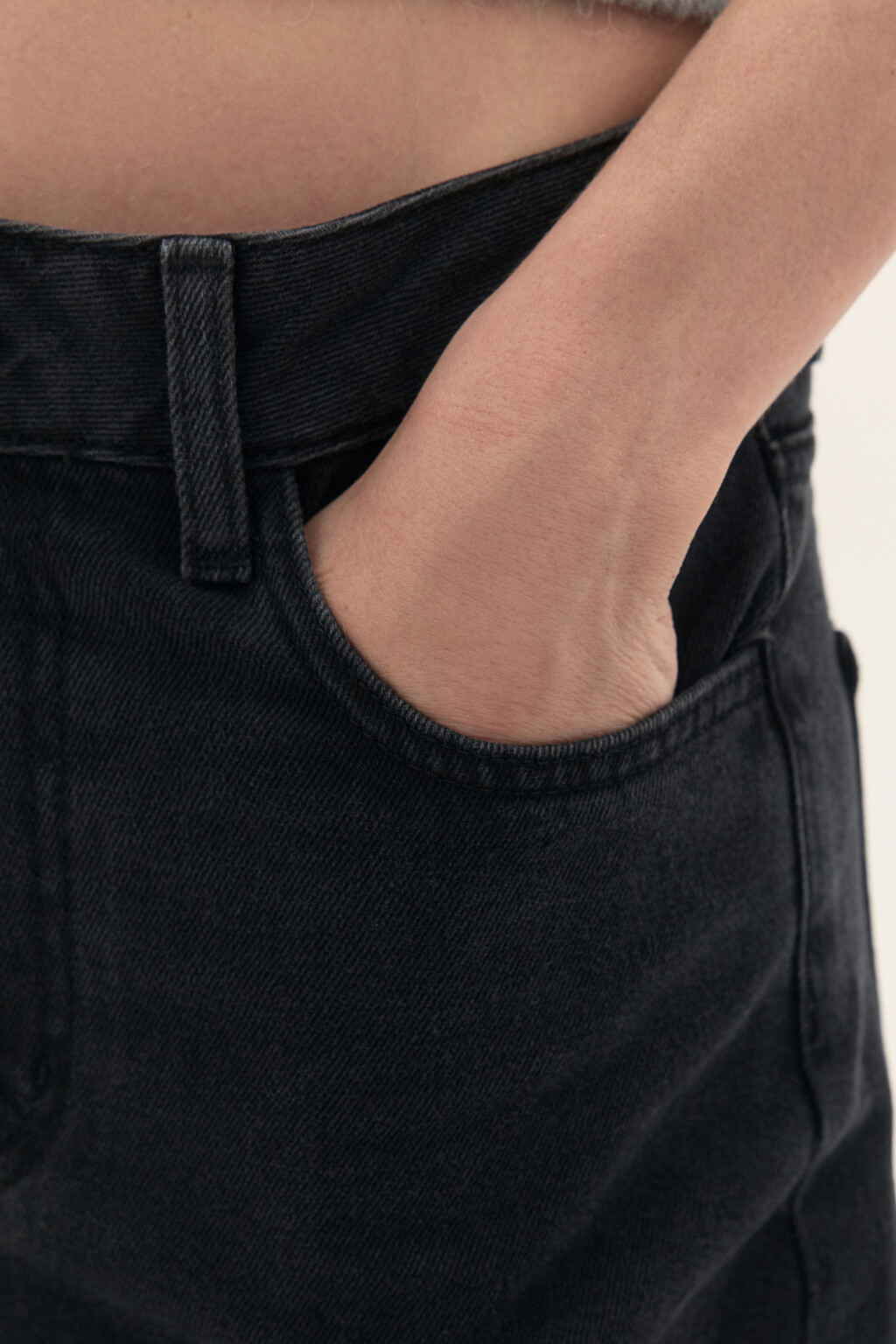 Джинсы mom fit укороченные - цвет серый - 6