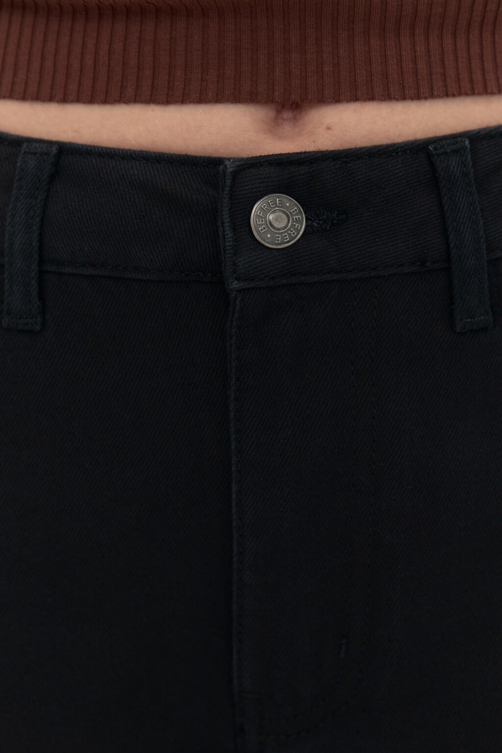 Джинсы mom fit укороченные - цвет черный - 5