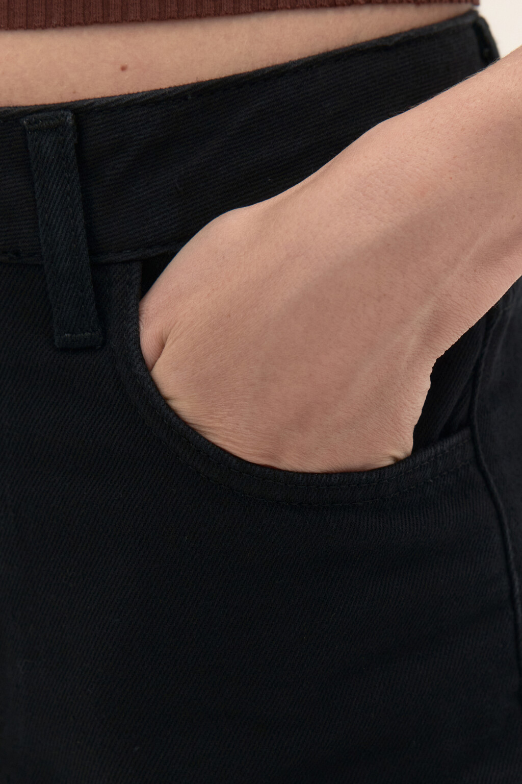 Джинсы mom fit укороченные - цвет черный - 6