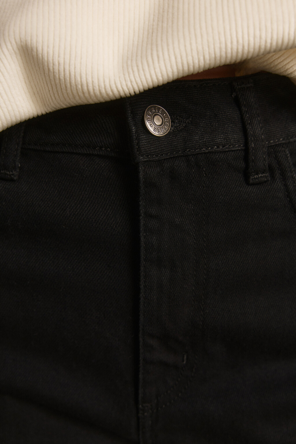 Джинсы mom fit укороченные с высокой посадкой - цвет черный - 5