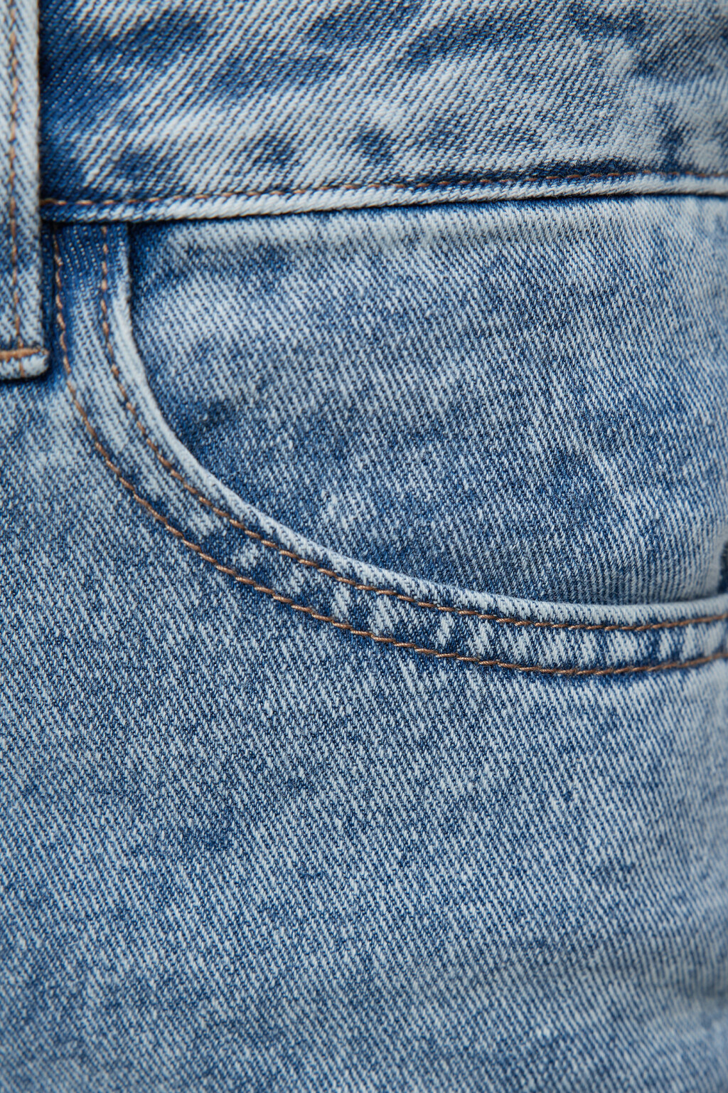 Джинсы mom's укороченные с высокой посадкой - цвет голубой - 6