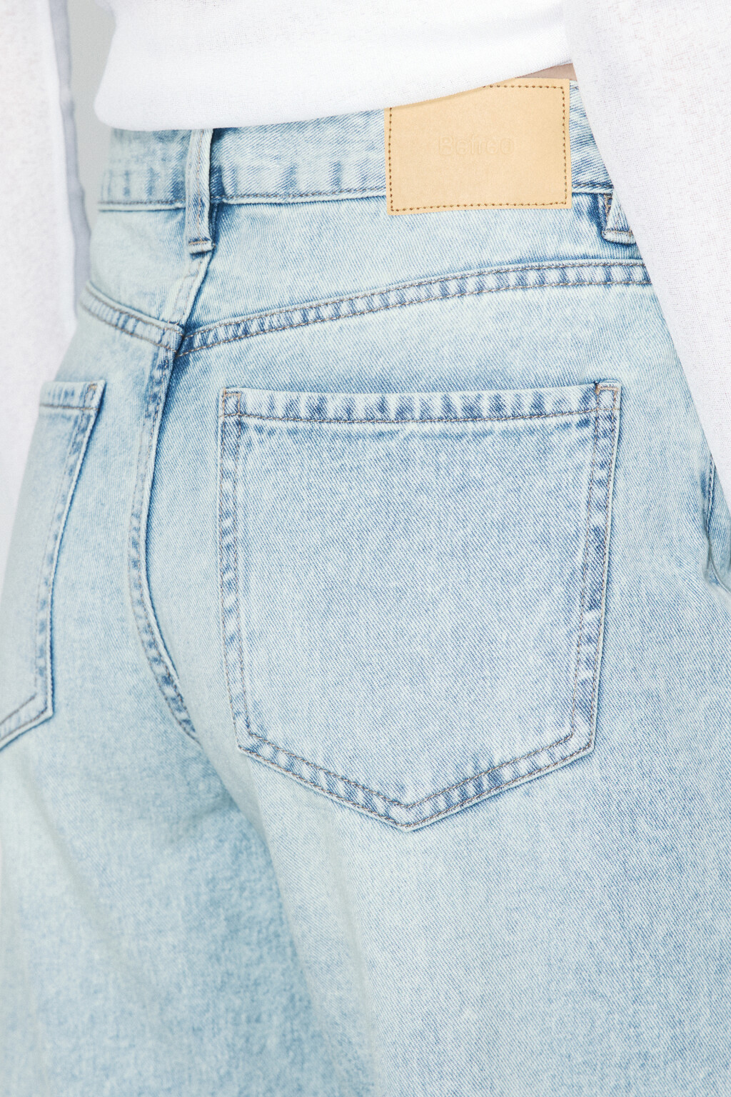 Джинсы mom fit укороченные с высокой посадкой - цвет синий - 6