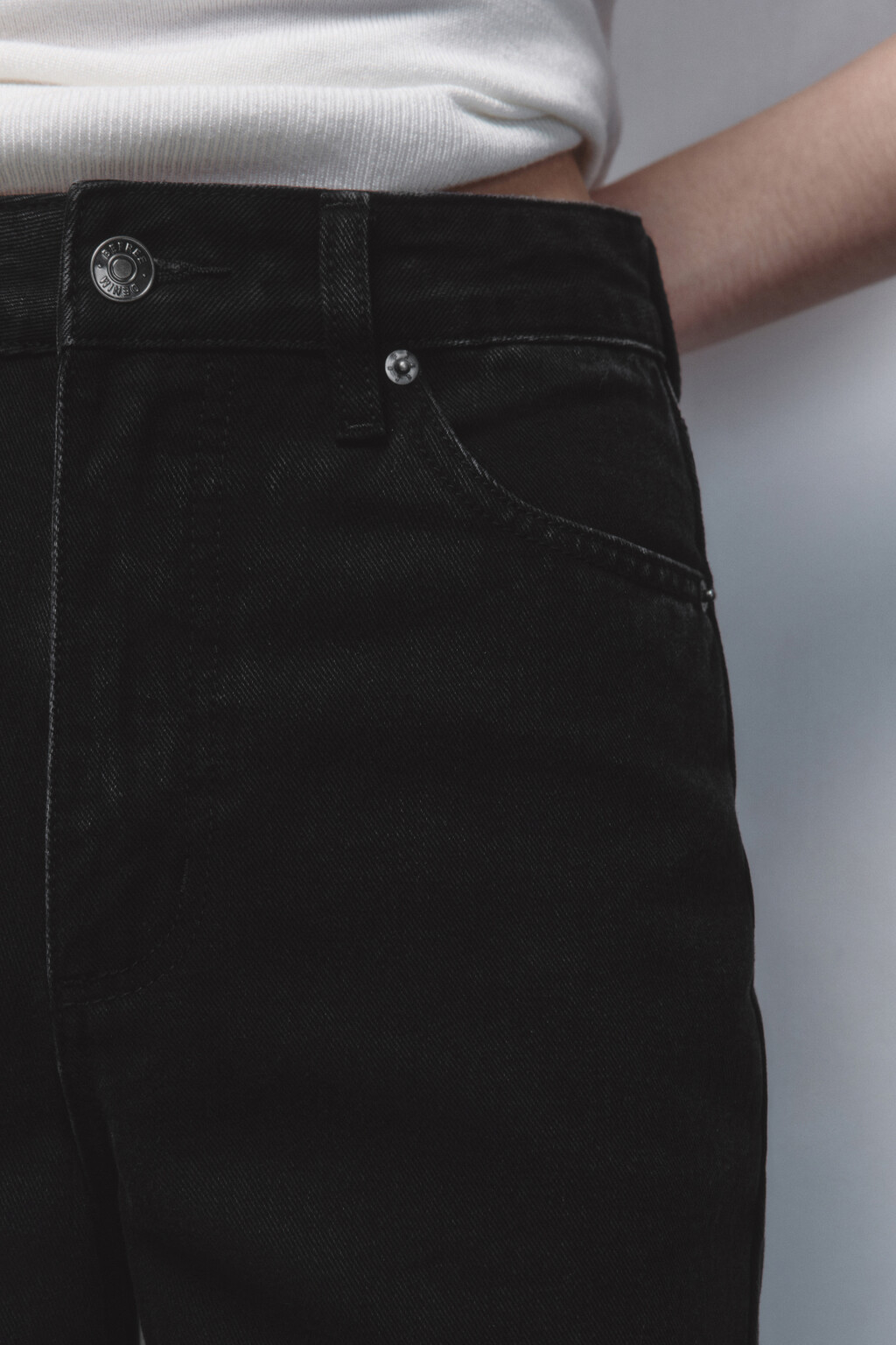 Джинсы mom fit с высокой посадкой - цвет черный - 8