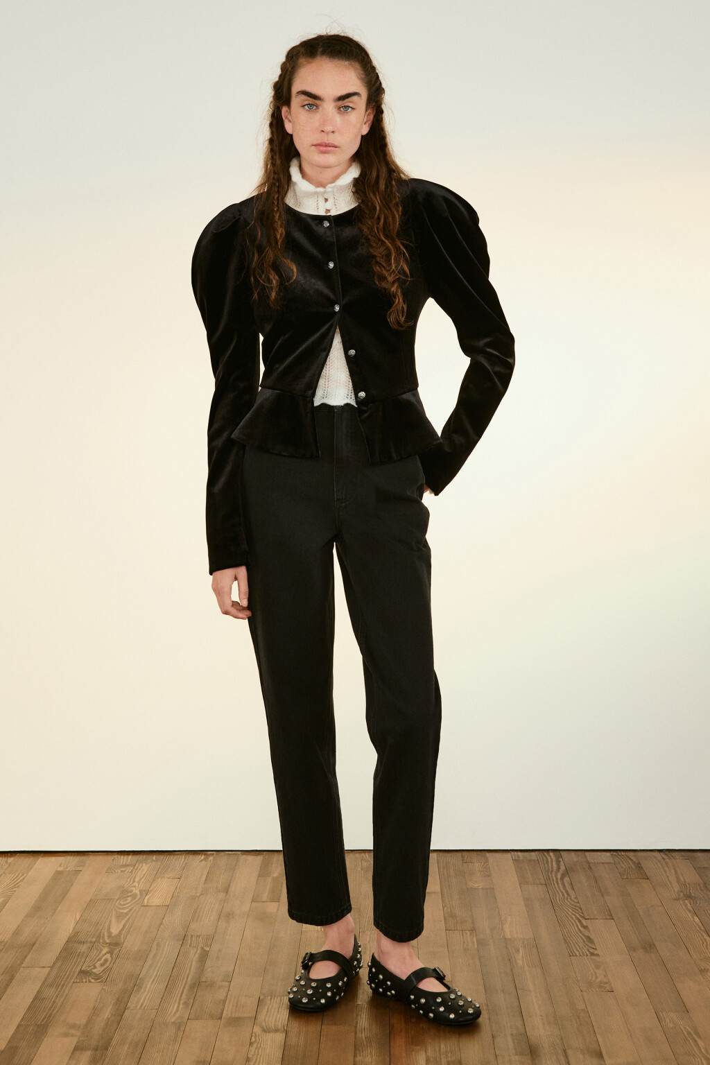 Джинсы mom fit с высокой посадкой - цвет черный - 4