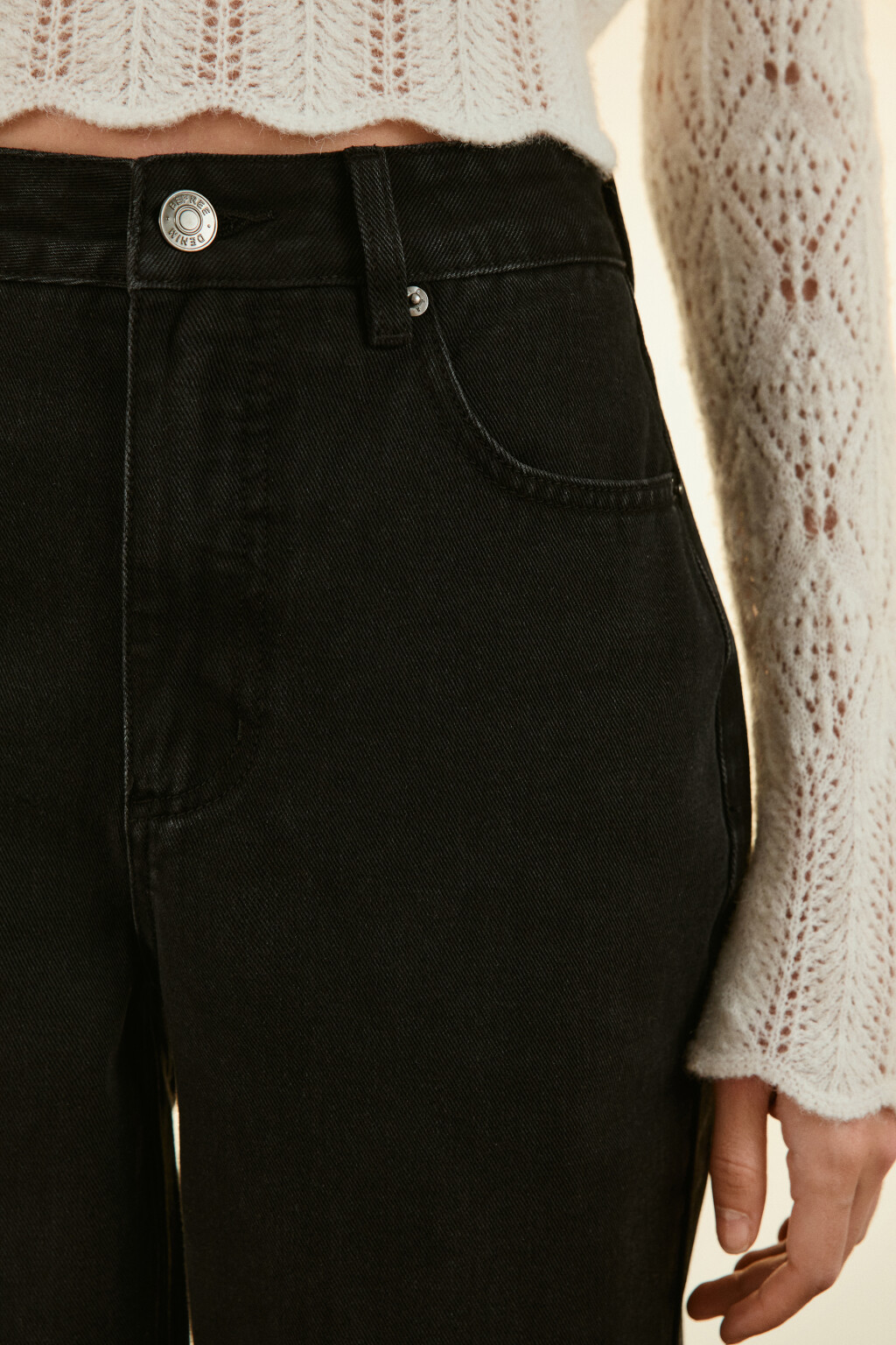Джинсы mom fit с высокой посадкой - цвет черный - 5