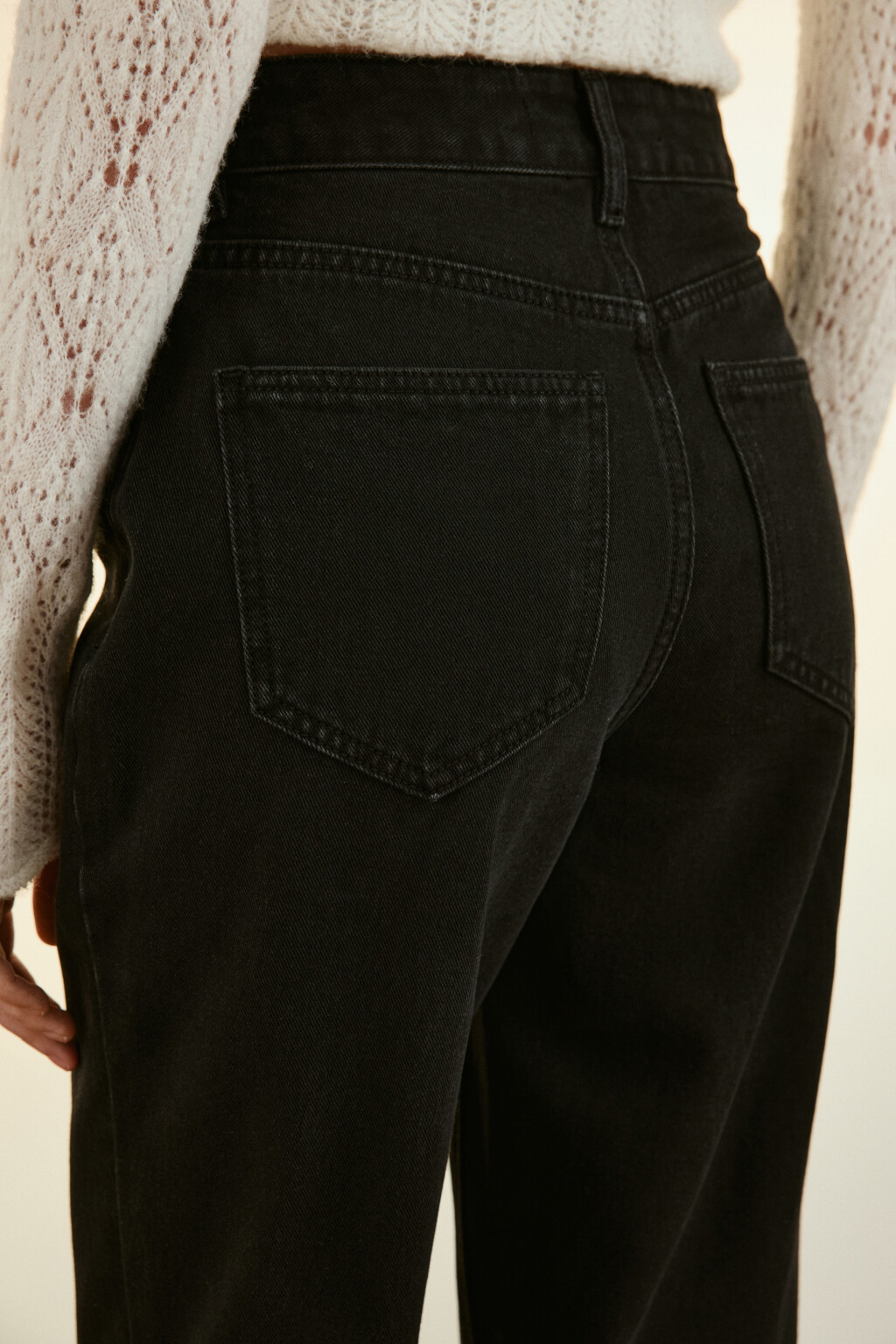 Джинсы mom fit с высокой посадкой - цвет черный - 6