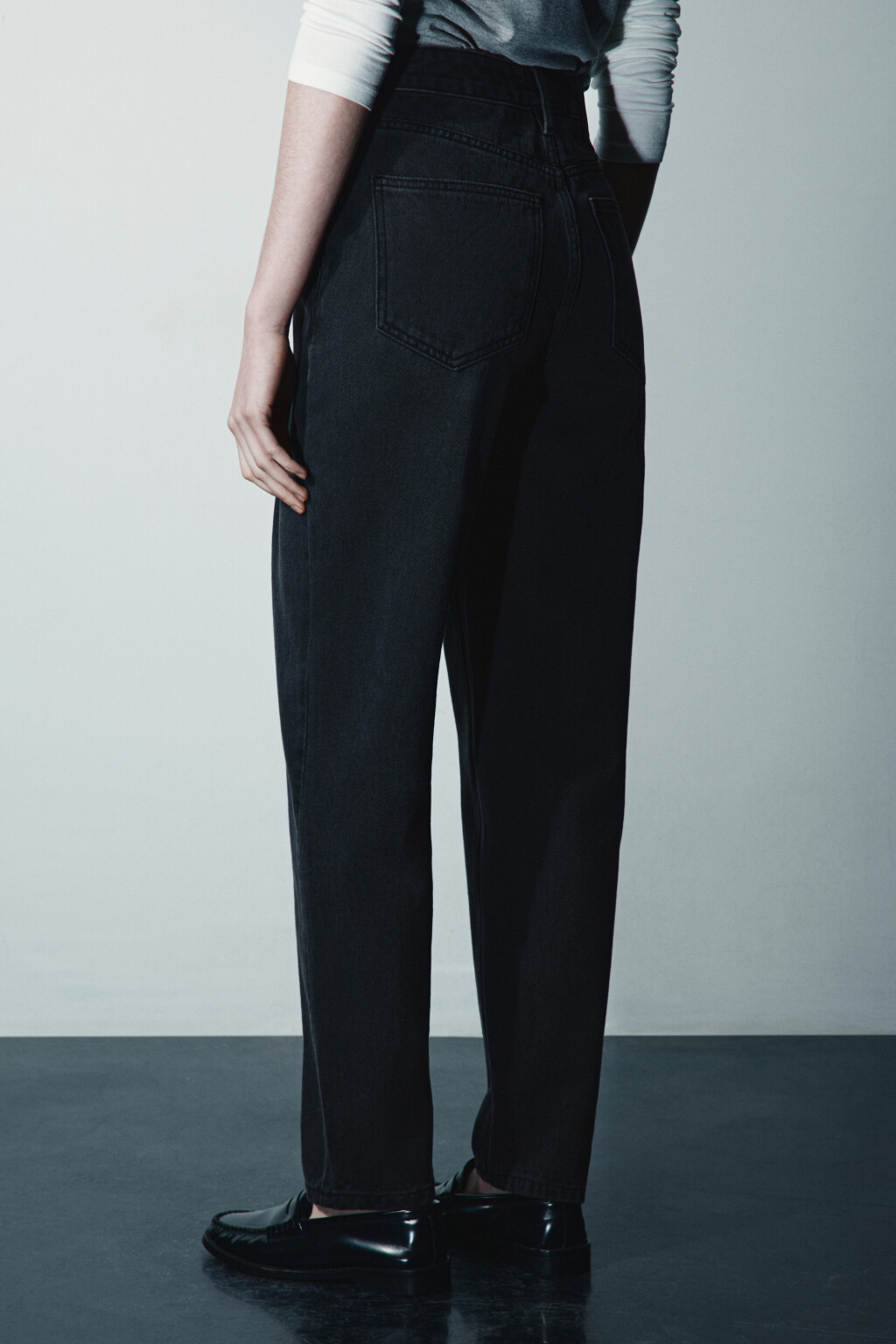 Джинсы mom fit с высокой посадкой - цвет серый - 4