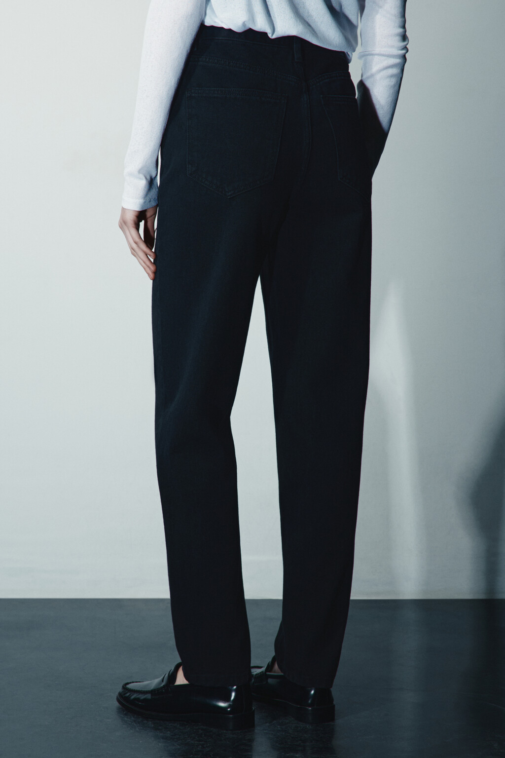 Джинсы mom fit с высокой посадкой - цвет черный - 3